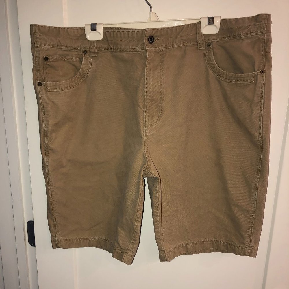 Eddie Bauer flat front canvas shorts sz 42 EUC